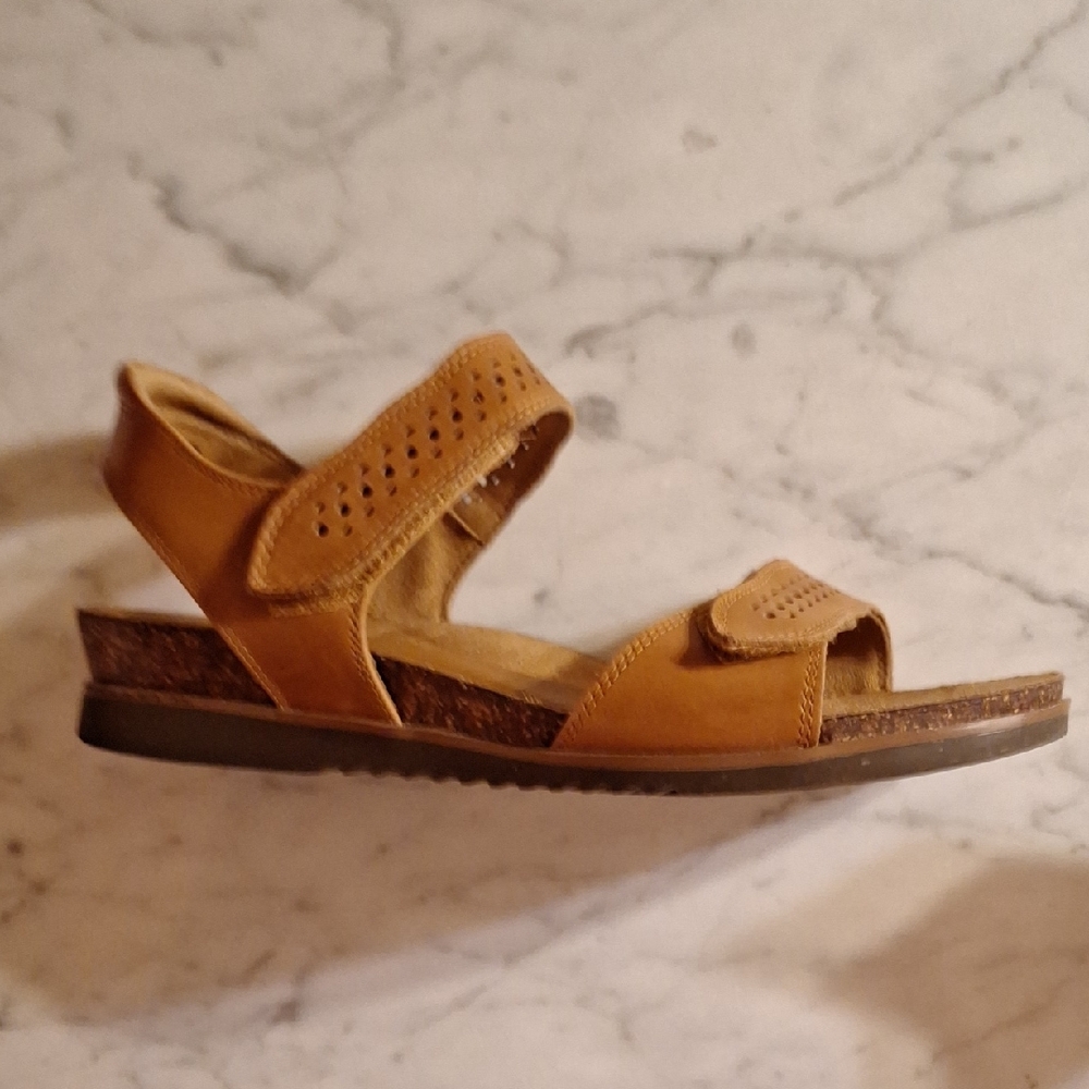 Cobb Hill May Wave Leather Slingback Sandals 10W - Picture 3 of 8